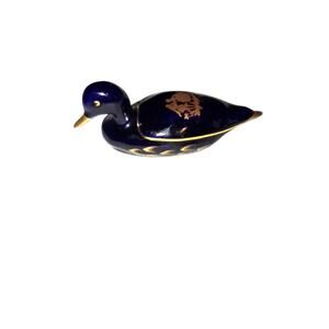 limoges Castel Cobalt and gold  loon